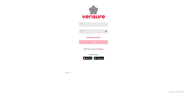 Security scan screenshot of https://mypages.verisure.com/