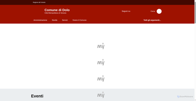 Security scan screenshot of https://www.comune.dolo.ve.it/home