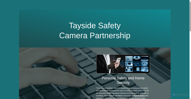 Security scan screenshot of https://www.safetayside.co.uk/