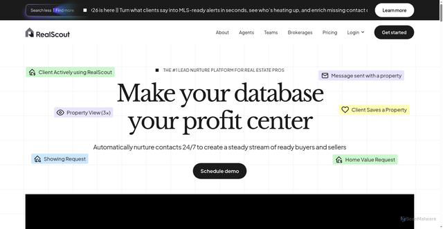 Security scan screenshot of https://realscout.com