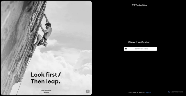 Security scan screenshot of https://discord-tradingview.netlify.app/