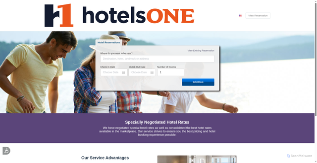 Security scan screenshot of https://hotels1.hotelplanner.com