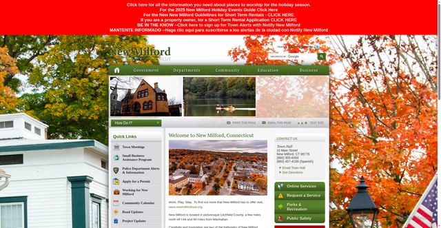 Security scan screenshot of https://www.newmilford.org