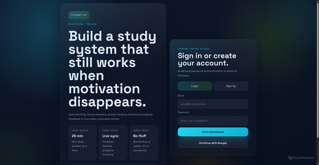Security scan screenshot of https://student-os-54f4tikc0m.edgeone.app/