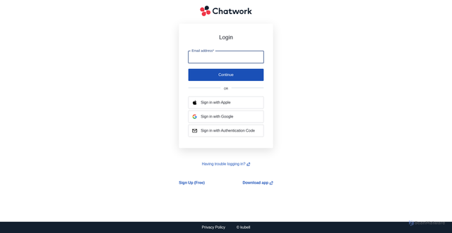 Security scan screenshot of https://chatwork.com