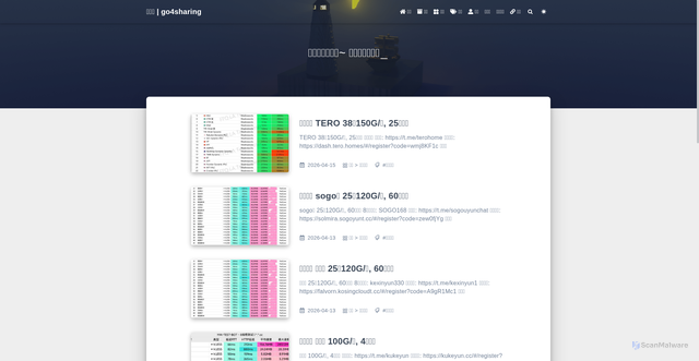 Security scan screenshot of https://go4sharing-yhkyj54elj.edgeone.app/