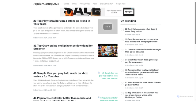 Security scan screenshot of https://gefile.github.io