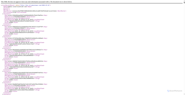 Security scan screenshot of https://gameui.lunarclientcdn.com/