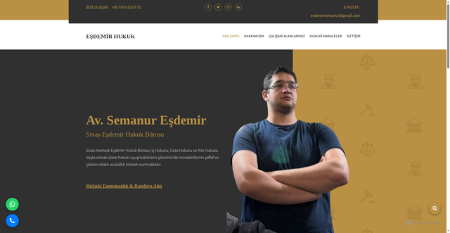 Security scan screenshot of https://esdemir-hukuk12.pages.dev/service.html
