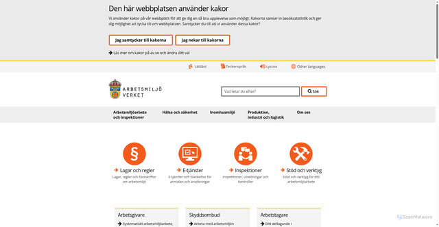 Security scan screenshot of https://www.av.se