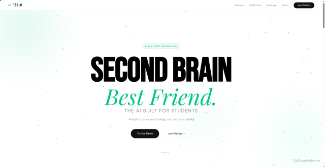 Security scan screenshot of https://thesecondbrain-pk95bccssu.edgeone.app/