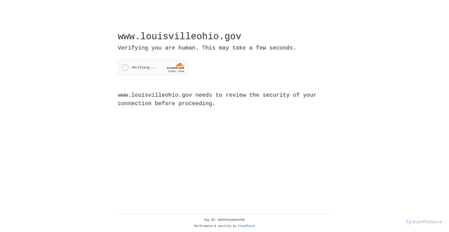 Security scan screenshot of https://www.louisvilleohio.gov/