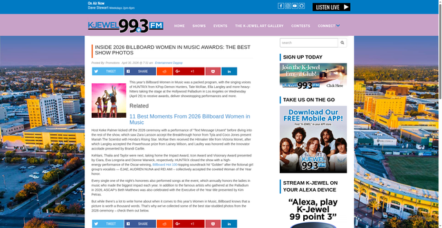 Security scan screenshot of https://www.kjwl.com/2026/04/30/inside-2026-billboard-women-in-music-awards-the-best-show-photos/