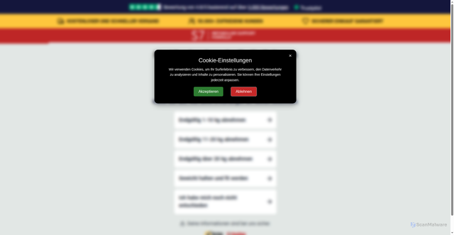 Security scan screenshot of https://getsema7.shop/sema-7-de/