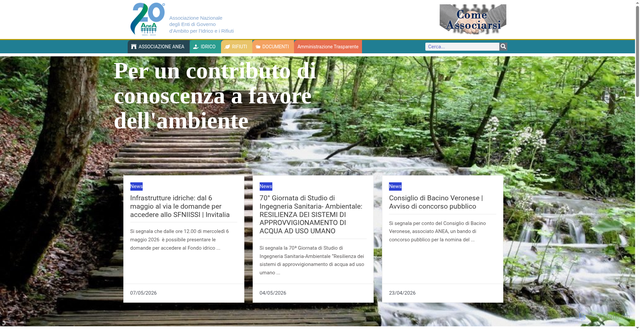 Security scan screenshot of https://www.associazioneanea.it