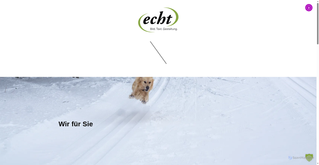 Security scan screenshot of https://echt-ideenleben.de/wir-fuer-sie/