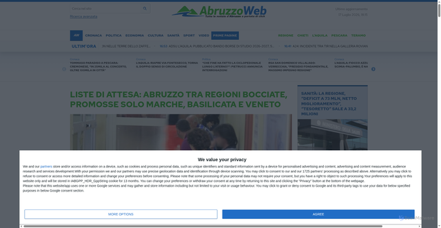 Security scan screenshot of https://abruzzoweb.it