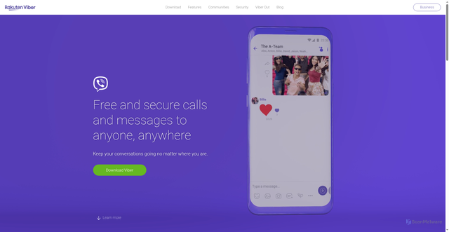 Security scan screenshot of https://vb.me