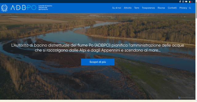 Security scan screenshot of https://www.adbpo.it/