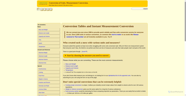 Security scan screenshot of https://convert-me.com