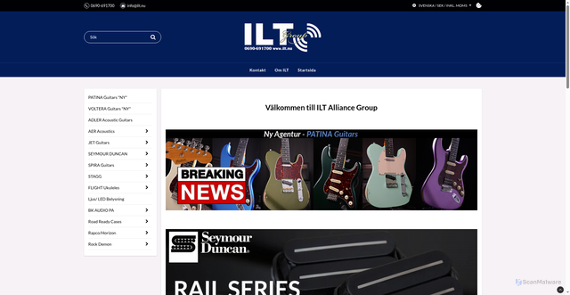Security scan screenshot of https://www.ilt.nu