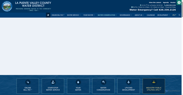 Security scan screenshot of https://lapuentewater.com/
