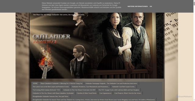 Security scan screenshot of https://blog.outlanderhomepage.com/