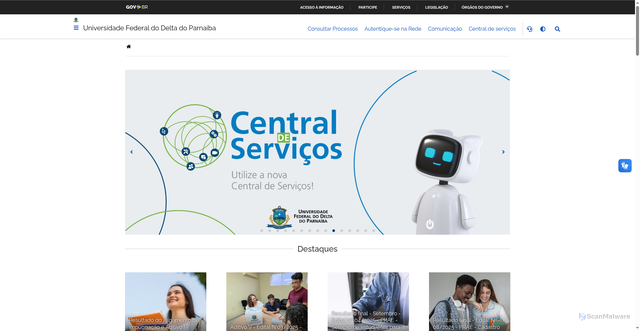 Security scan screenshot of https://ufdpar.edu.br/