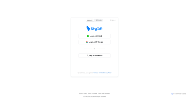 Security scan screenshot of https://v6-cname.dingtalk.com