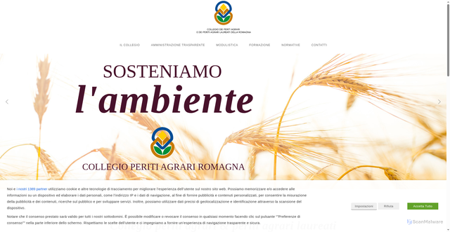Security scan screenshot of https://www.collegioperitiagrariromagna.it/