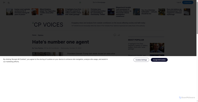 Security scan screenshot of https://www.christianpost.com/voices/we-cant-fight-antifa-without-fighting-the-splc.html