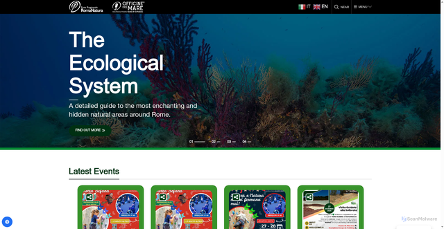 Security scan screenshot of https://romanatura.roma.it/