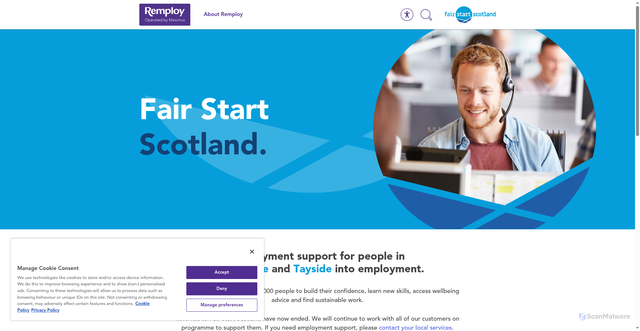 Security scan screenshot of https://www.remploy.co.uk/
