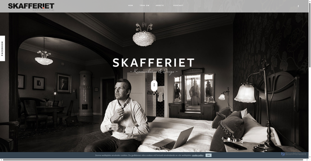 Security scan screenshot of https://skafferietkommunikation.se