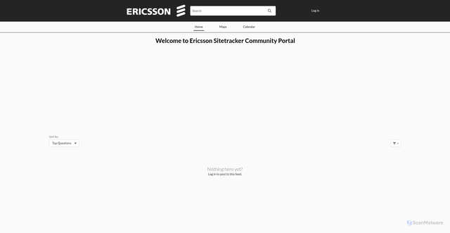Security scan screenshot of https://sitetracker-ericsson.my.site.com