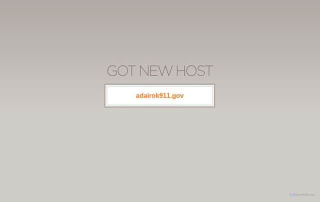 Security scan screenshot of https://adairok911.gov/