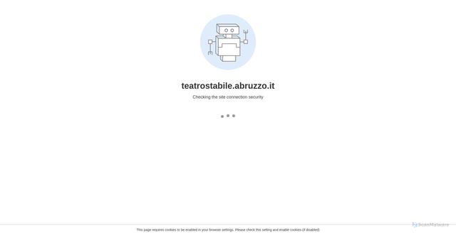 Security scan screenshot of https://teatrostabile.abruzzo.it/
