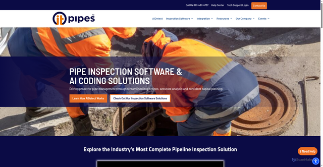 Security scan screenshot of https://itpipes.com
