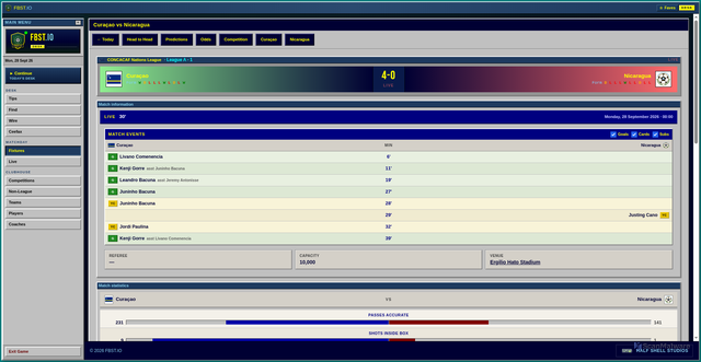 Security scan screenshot of https://fbst.io/fixture/970367/curacao-vs-nicaragua