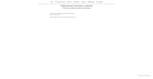 Security scan screenshot of https://karravanner.se