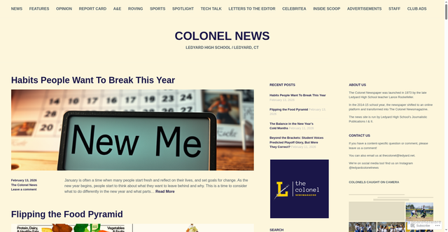 Security scan screenshot of https://colonelnews.com/