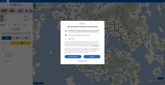 Security scan screenshot of https://mobile.citybus.com.hk