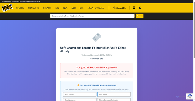 Security scan screenshot of https://travelexperiencewithkay.goldentickets.com/tickets/30985/3103229/