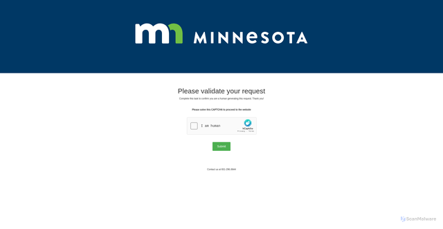 Security scan screenshot of https://www1.uimn.org