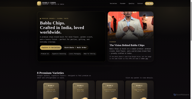 Security scan screenshot of https://bablu-chips-q0tq3wypxs.edgeone.app/