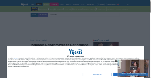 Security scan screenshot of https://en.vijesti.me/sports-e/football-c/723254/Memphis-Depaj-switches-to-Corinthians