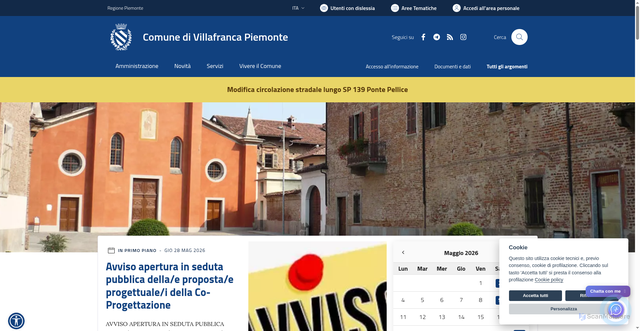 Security scan screenshot of https://www.comune.villafrancapiemonte.to.it