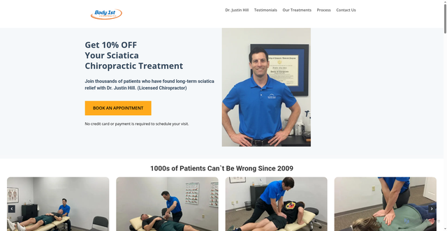 Security scan screenshot of https://bodyfirst-chiropractic.com/