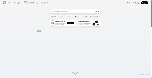 Security scan screenshot of https://boka.hitta.se/