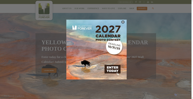 Security scan screenshot of https://www.yellowstone.org/
